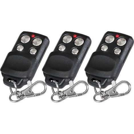 Lot de 3 télécommandes de remplacement à code tournant 433,33 MHz de qualité supérieure (1/5)