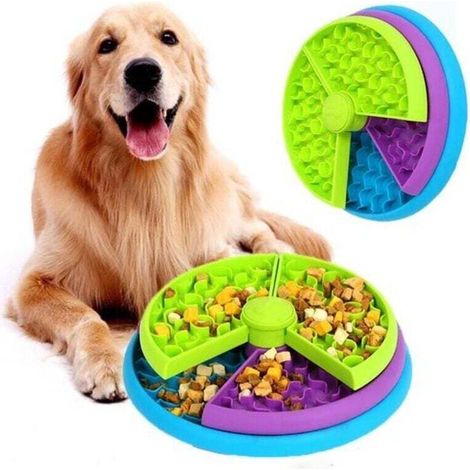 Fressnapf mit Anti-Fress-Funktion – Leckmatte – Hundespielzeug – 3-lagig – Spülmaschinenfest – Hundenapf – Fressnapf mit Anti-Fress-Funktion