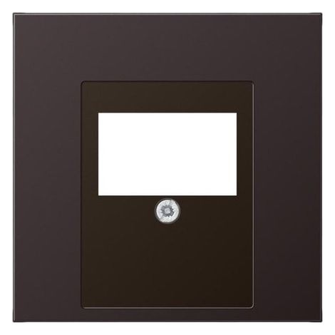 Jung Copertura per scatole di derivazione TAE, 1 volta, alluminio verniciato, Serie LS, dark AL 2969 T D