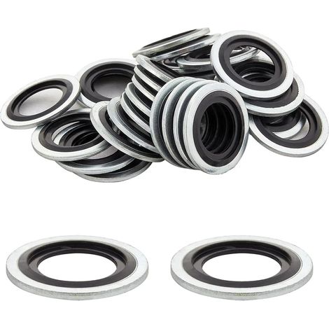 Joints de bouchon de vidange - Lot de 20 - Aluminium - Étanchéité optimale - Pour Renault Clio Megane - 16x24x2mm (1/5)