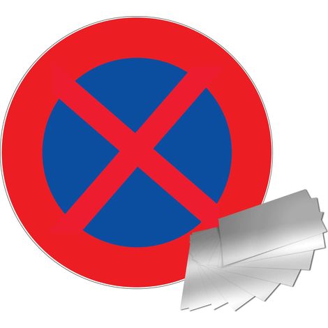 Panneau défense de s'arrêter et de stationner - Alu Ø300mm - 4010540 (1/2)