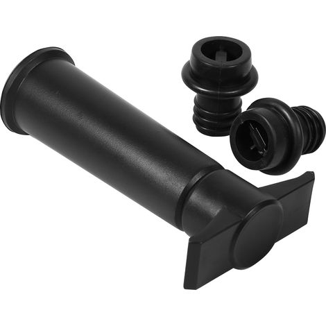 Lot de 1 Bouchon Pompe à Vide pour Bouteille de Vin + 2 Bouchons Réutilisables, Conservation Air Seal, Bouchon Anti-Oxydation, Accessoire Cave, Idéal Cadeau, 170 chars max (1/5)