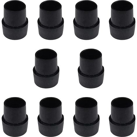 Packung mit 10 rutschfesten Gummifüßen für Trampolinbeine – für runde Beine mit 2,5 cm Durchmesser (1/5)