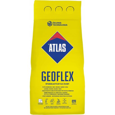Gel adesivo flessibile per piastrelle Atlas Geoflex C2TE 5 kg