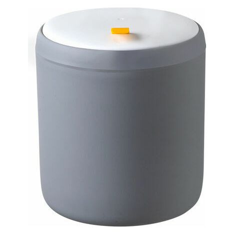 Mini Poubelle Poubelles De Bureau Panier À Ordures Maison Table En Plastique Poubelle Fournitures De Bureau Poubelles Divers Baril Boîte Gris (1/5)
