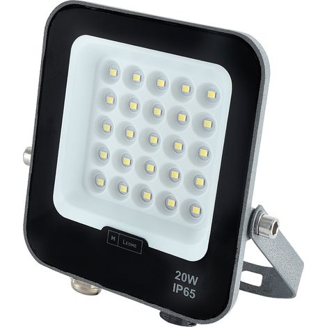 IluminaShop - Foco Proyector LED SMD 20W 2400LM Chip Osram Mini On Plus Regulable IP65  Blanco Neutro 4000K (1/5)