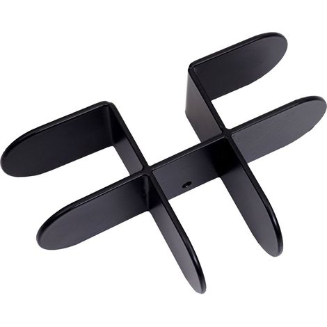 Connettore per pareti divisorie acustiche HHG-958 metallo nero per 4 pareti (1/5)