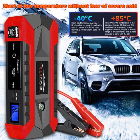 Démarreur de batterie de voiture 20 000 mAh, chargeur portable pour outils électriques d'extérieur (1/5)