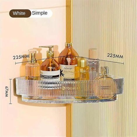 Étagère de rangement trépied cosmétique 22,5 × 22,5 × 6,7 cm, étagère murale, étagères et supports de rangement (1/5)
