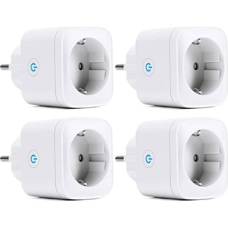 Multiprise Connectée - Noname - 4 Prises - Compatible Alexa et Google Home - Étanche IP44 - Type F
