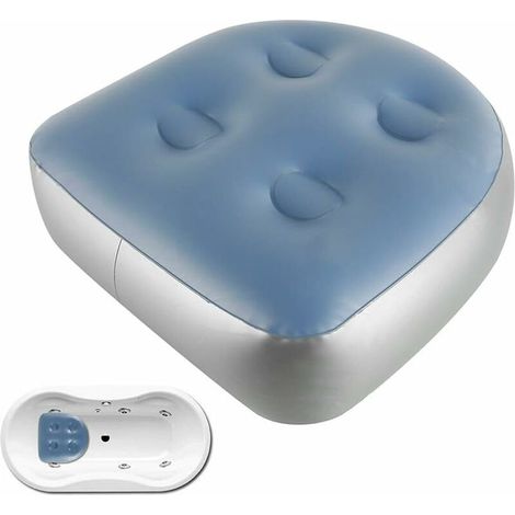 Siège de Coussin de Baignoire,Coussin de Massage Gonflable pour Spa et Jacuzzi,Spa Coussin Baignoire,47x37x15cm (1/5)