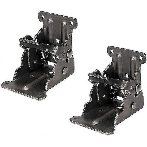 Support de pied de table/lit pliable et télescopique avec verrouillage de pliage, support d'étagère pliable, charnières autobloquantes (1/5)