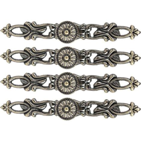 Maniglie rotonde in bronzo per mobili, 4 pezzi, maniglie a foro singolo, accessori per mobili, decorazioni per la casa. (1/4)