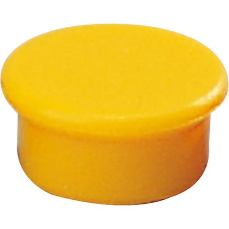 Dahle Aimants 13 mm - Jaune (Lot de 10)