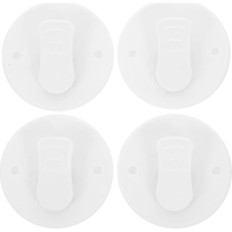 Lot de 4 Pinces Adhésives pour Rideau Abs, Solides et Fiables, Économisant L'espace, Maison et Lieux Publics (1/5)