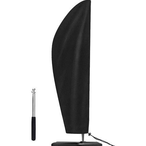Telo di copertura impermeabile per ombrellone PRI-210D Oxford – Protezione UV con asta telescopica – Dimensioni 265 x 50 x 70 cm (1/5)