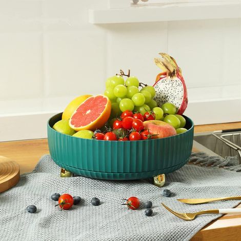Estante de Almacenamiento Giratorio, Organizador de Especias Rotativo 360°, Organizador de Maquillaje, Estante Giratorio para Encimeras de Cocina y Baño (Pequeño, Verde) (1/4)