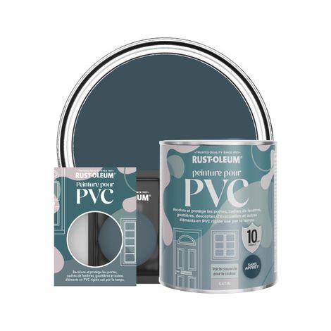 Peinture pour PVC, Finition Satinée - Bleu du Soir (1/3)