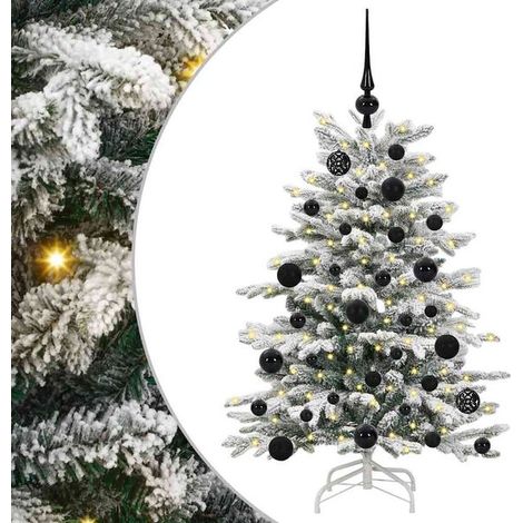 Sapin de Noël artificiel, à branches mobiles, blanc, 120 cm (1/5)