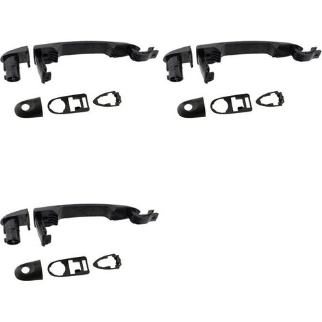 Convient à trois types de poignées de porte extérieures (avant, arrière, gauche, droite et en T). Compatible avec les modèles Kangoo Express de 2008 à 2017. 7701478188 (1/4)