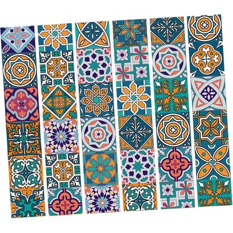 Stickers Escalier Pvc Motif Floral Autocollants Muraux Imperméables (1/5)