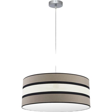 FABRILAMP Colgante Bicolor 3luces Topo/beis modelo Karla (1/2)