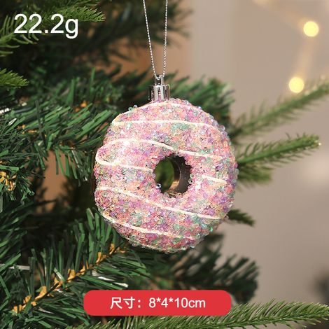Pink electroplated Christmas tree ornaments, party decorations, Christmas ornaments and supplies