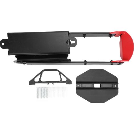 Support mural vélo gain de place garage – Chargement déchargement facile supporte 77lbs, rangement (1/5)