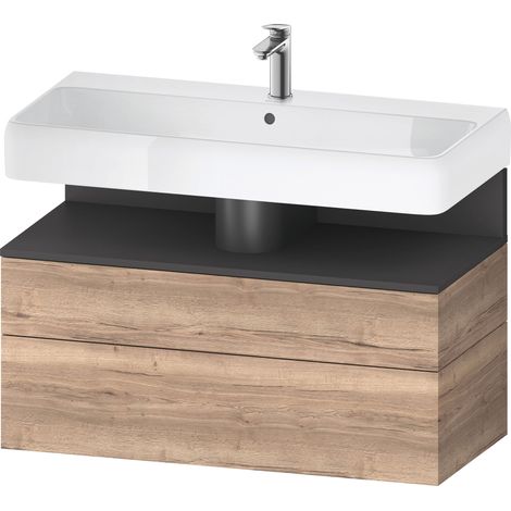 Duravit Collection One Meuble sous-lavabo, 1 tiroir et 1 tiroir,