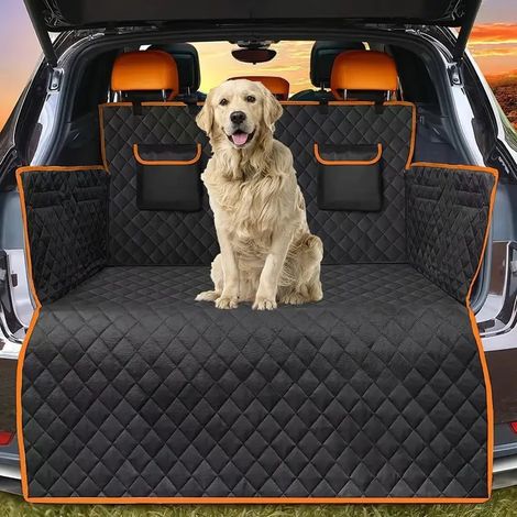 Protector de maletero para perros, funda universal para coche con protección lateral, impermeable, resistente a los arañazos y fácil de limpiar. (1/4)