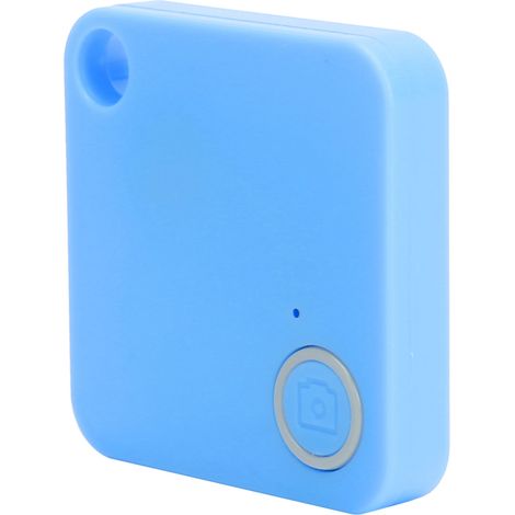 Bluetooth-Tracker zur Verlustsicherung für Schlüssel, Objektortung, Diebstahlalarm für Kinder, Haustiere und Geldbörsen (blau) (1/5)