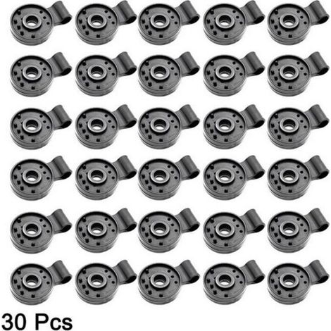 Pince à filet pare soleil Type papillon - Voile d\'ombrage - Type A-30PCs - Noir