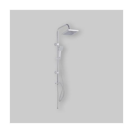 Set Colonna Doccia Quadra Cromata - 1 Getto