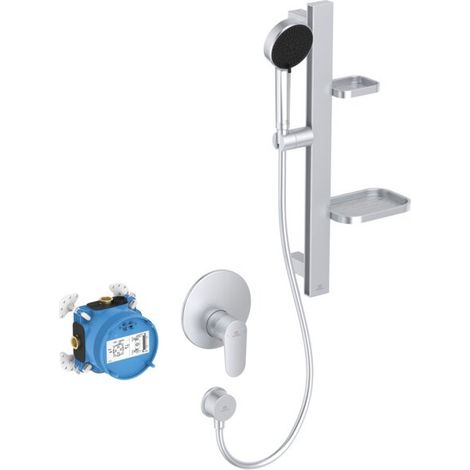 Ideal Standard BE127SI Ensemble de robinetterie Alu+ Argent (1/5)