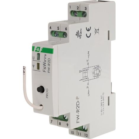 Relais ff double canal sans fil indicateur LED