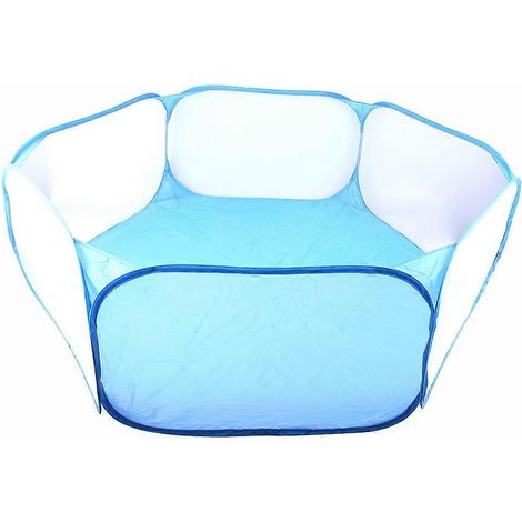 Kinderlaufstall, Zelt, Spielzeug, blauer sechseckiger Zaun (1/5)