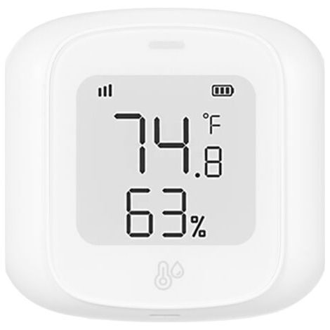 QORVA-Capteur intelligent de température et d'humidité,affichage numérique LCD,thermomètre et hygromètre d'intérieur de haute précision