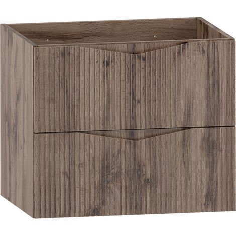 Waschtischunterschrank 60cm Tao mit 2 Schubladen, Holzoptik