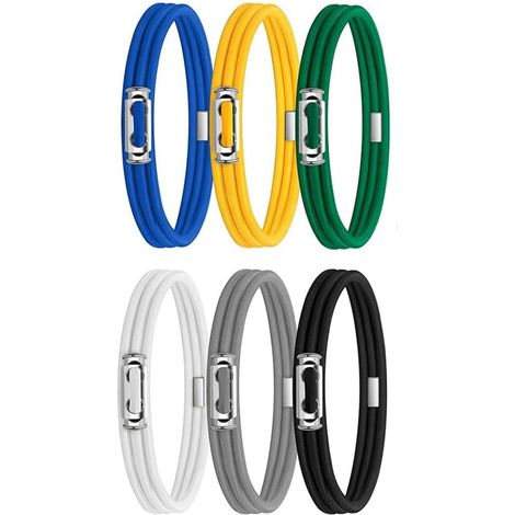 Lot de 6 rubans pour poubelles, grandes sangles élastiques réglables, compatibles avec les poubelles de 8 à 33 gallons, rubans multi-usages, durables (1/5)