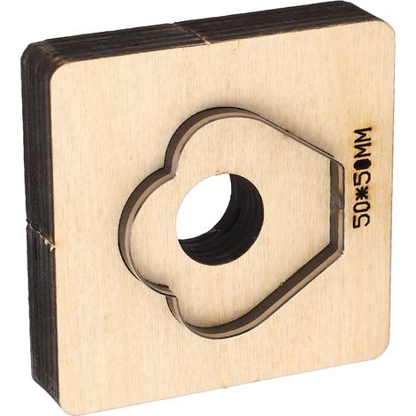 Matrice de découpe pour cuir en forme de pétale 50x50 mm, acier allié haute dureté, moule de perforation DIY pour carton, argile et tissu (1/5)