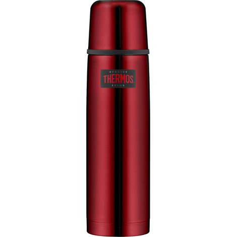 Thermos Light & Compact Beverage Bottle 0,75 l, Thermos in Acciaio Inox, Colore Rosso con Bicchiere, 18 h Caldo / 24 h Freddo, Lavabile in lavastoviglie, Assolutamente ermetico, Senza BPA (1/5)