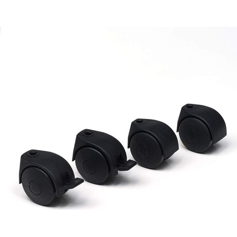 Foppapedretti 4 Ruote Nylon Stendibiancheria e Carrelli, Nero (1/5)