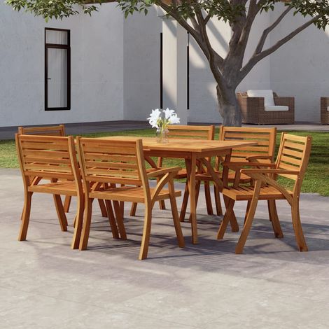 Table de jardin Contemporain - Table à manger de jardin - 150x90x75 cm Bois d'acacia solide Chic-495383 (1/4)
