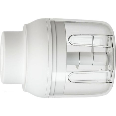 Picadora eléctrica inalámbrica USB con 3 cuchillas, color blanco, para alimentos y complementos alimenticios. (1/5)