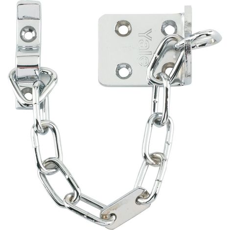 Yale Locks V-WS6-SC WS6 Security Door Chain - Satin Chrome Finish YALVWS6SC (1/4)