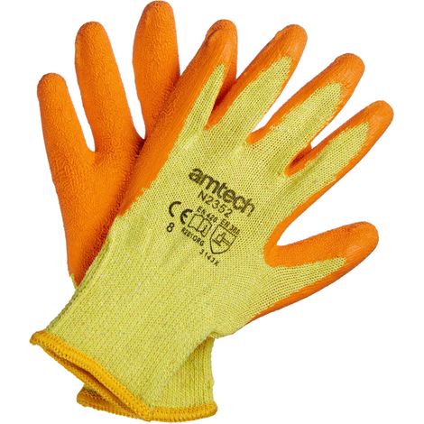 Latex Palm Coated Gloves Medium (Size: 8) - N2352 (1/3)