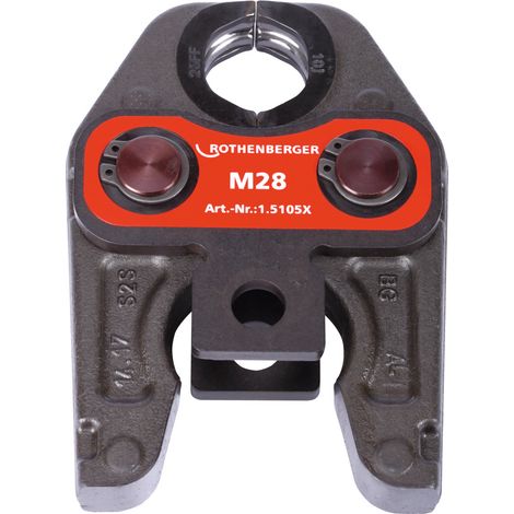 Rothenberger – Mâchoire de presse Standard M28 pour machines à presser – Technologie DURA LAZR TEC – Usure minimale et précision de sertissage – 28mm