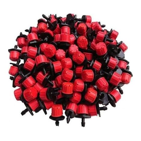 150pcs Micro Buses de Gicleurs, Réglable Irrigation Drippers Goutte à Goutte Arrosage Micro Gicleurs Système Brumisation Arroseur DIY pour Jardin Serre (1/5)