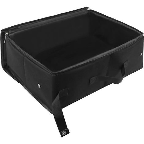 Bac à litière portable avec couvercle, boîte pliable et étanche, idéale pour les voyages, les séjours à l'hôtel et les road trips. (1/4)