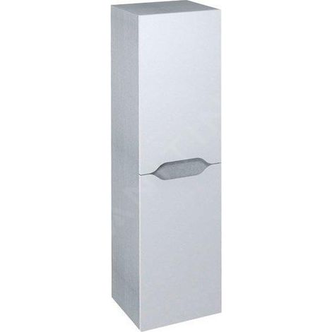 WAVE Meuble de rangement haut 35x140x30cm, blanc/chêne argenté (1/5)